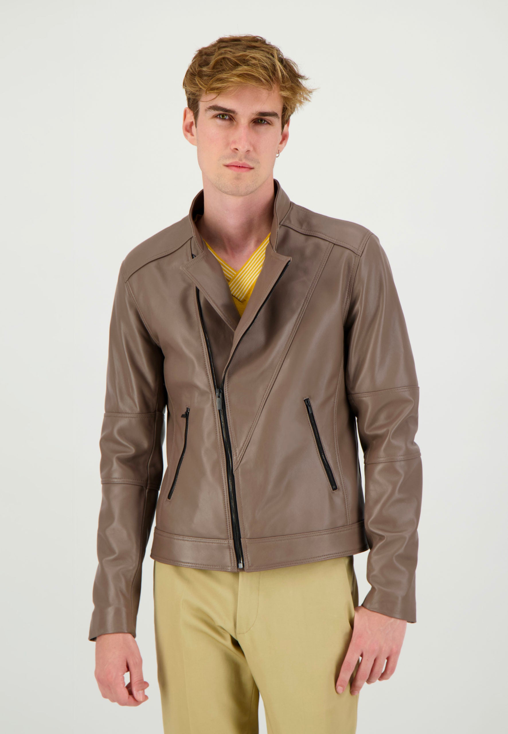 Perfecto cuir taupe