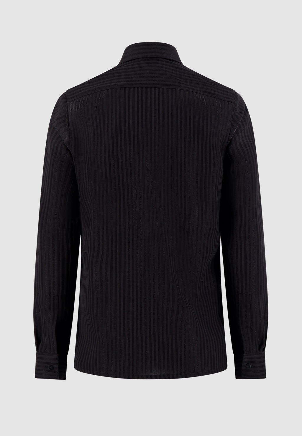 Chemise black shiny stripes – Image 3