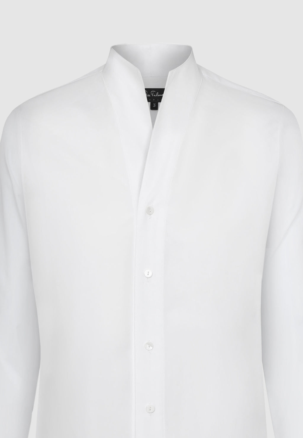 CHEMISE COL MONTANT BLANCHE – Image 3
