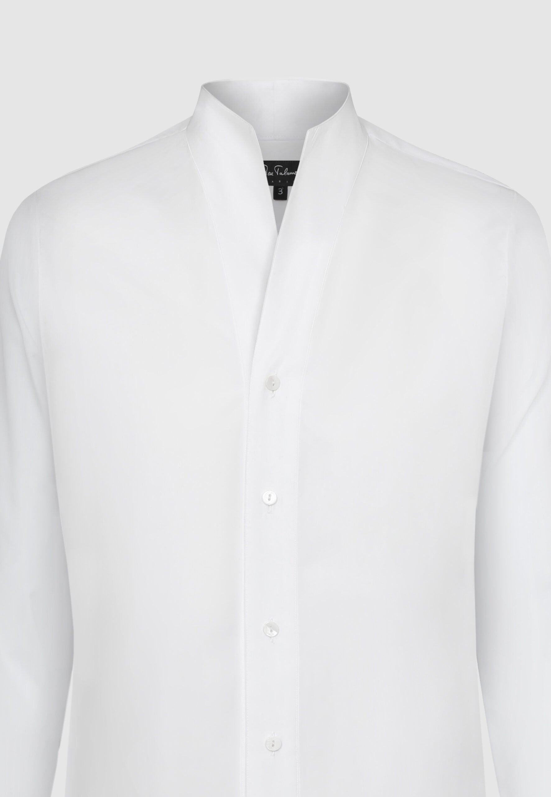 CHEMISE COL MONTANT BLANCHE – Image 3