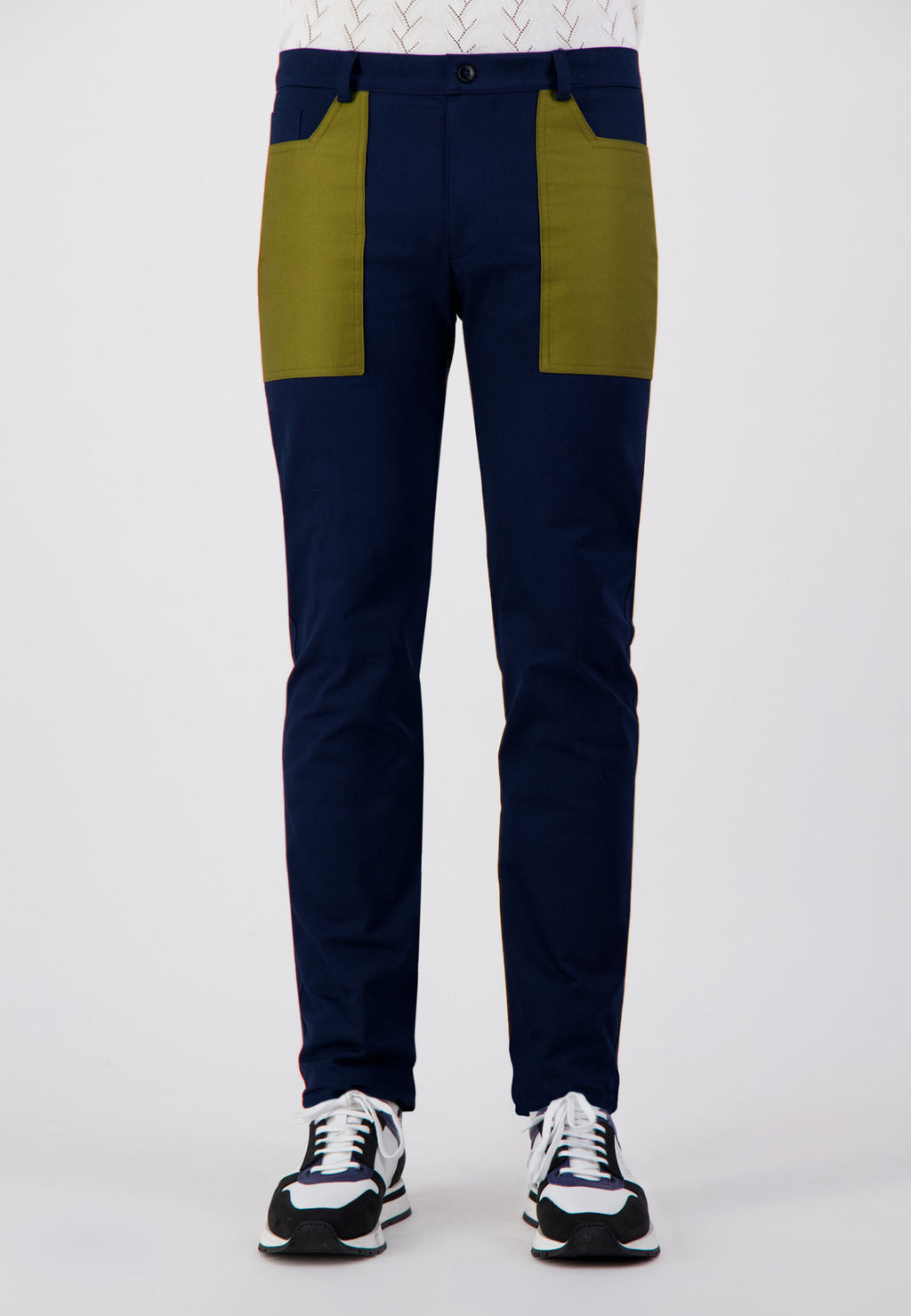 PANTALON YOKE BLEU VERT