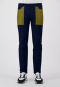 PANTALON YOKE BLEU VERT