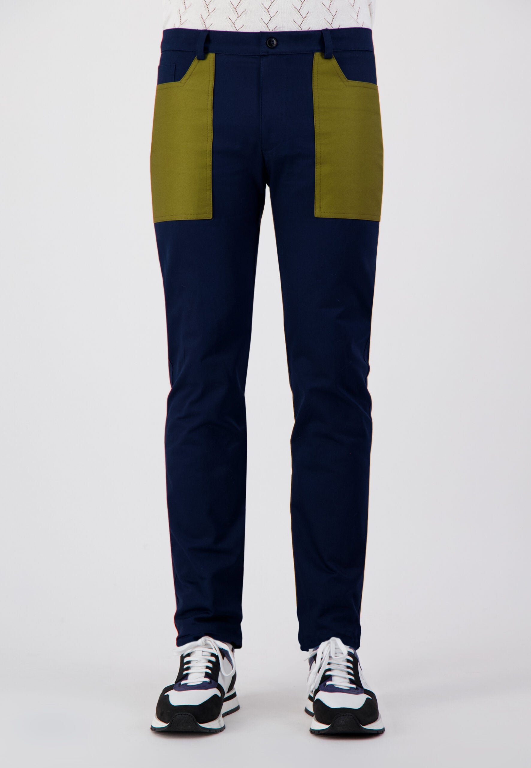 PANTALON YOKE BLEU VERT