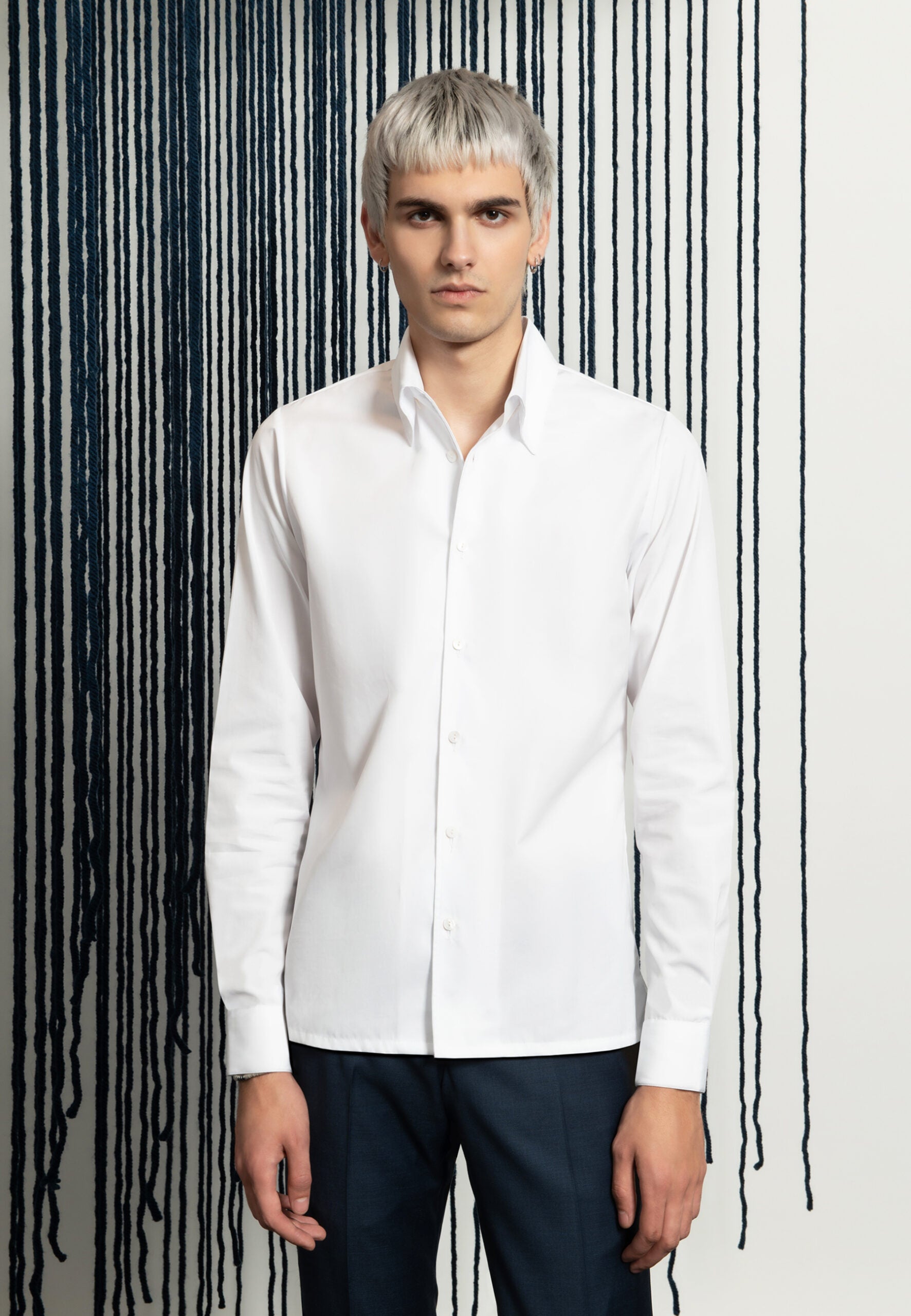 CHEMISE BLANCHE COL HAUT
