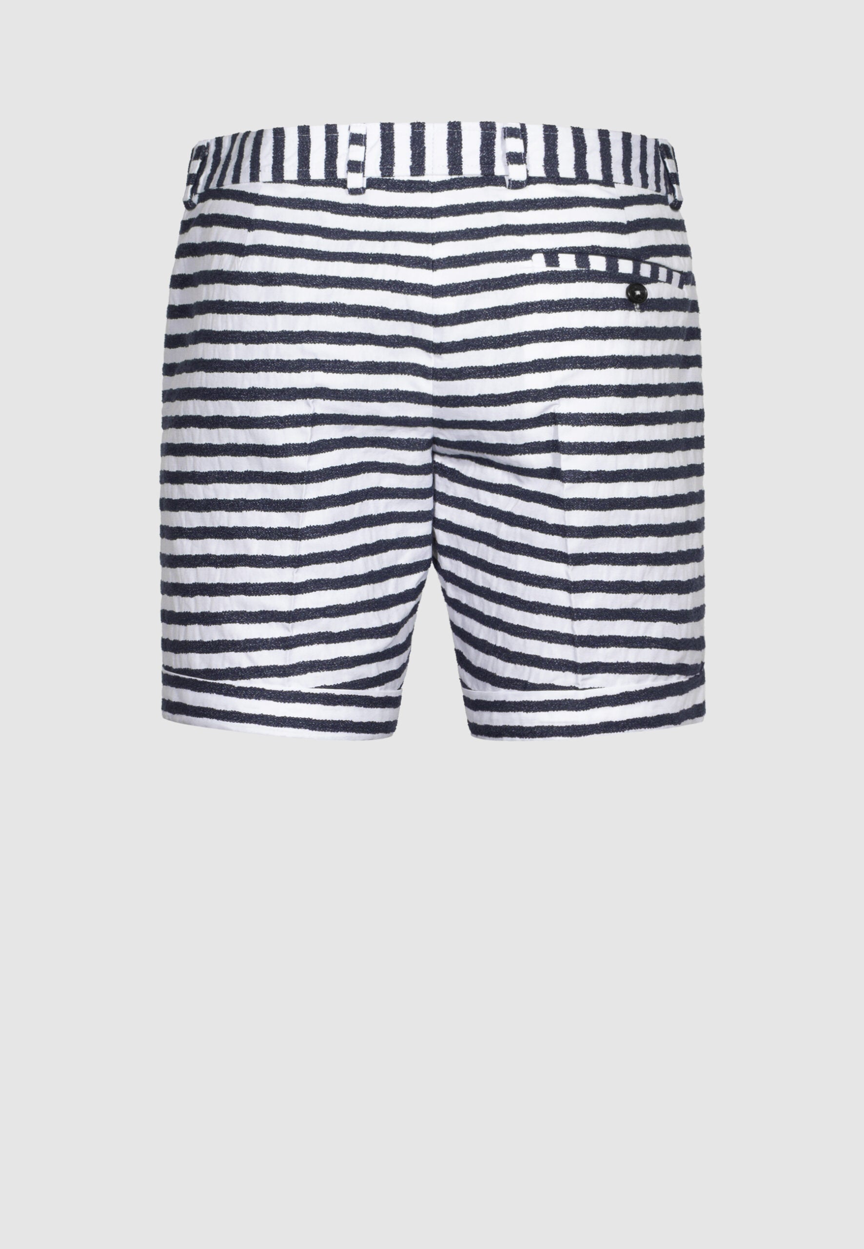 short a rayures avec poches boutons