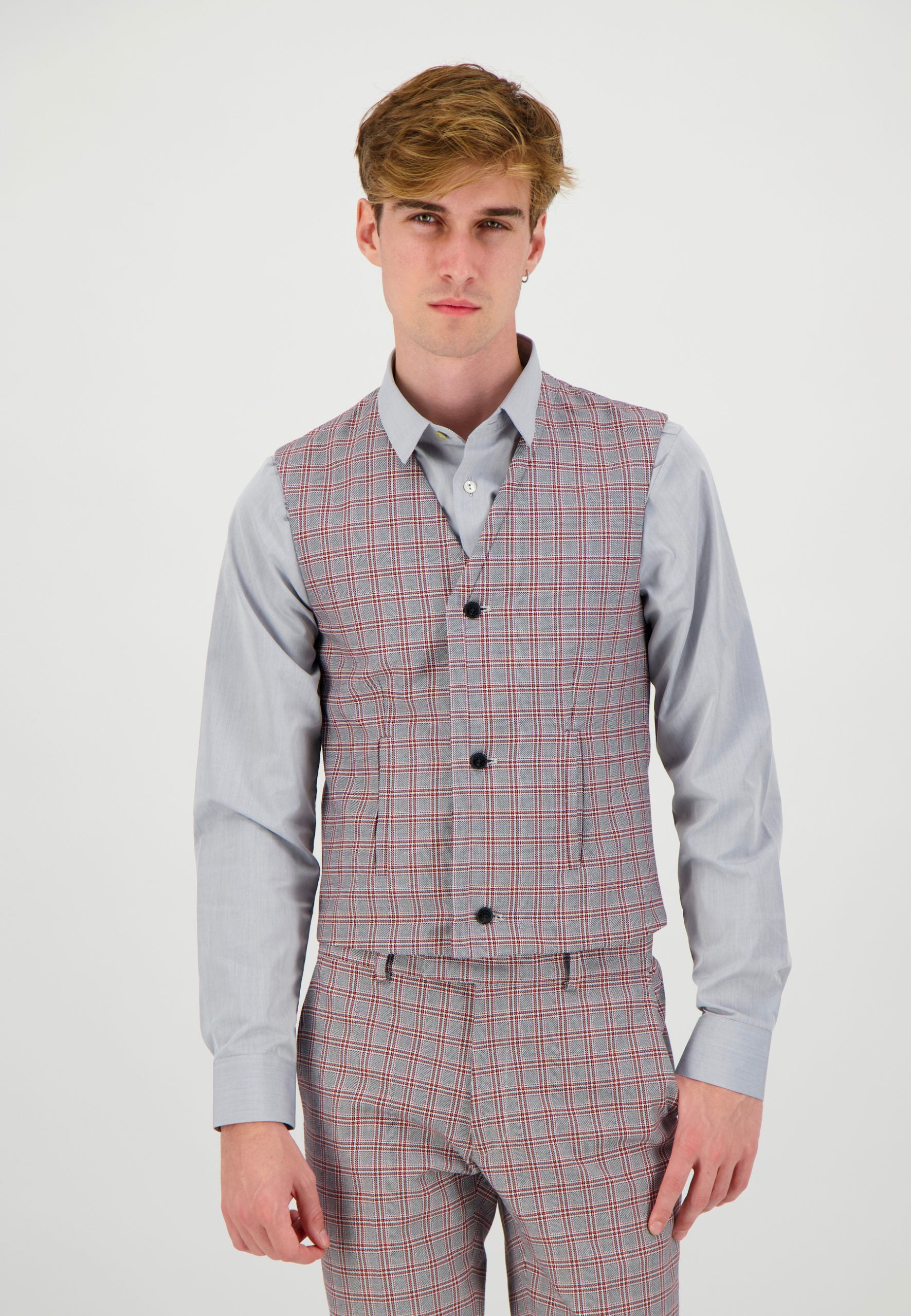 Gilet à carreaux