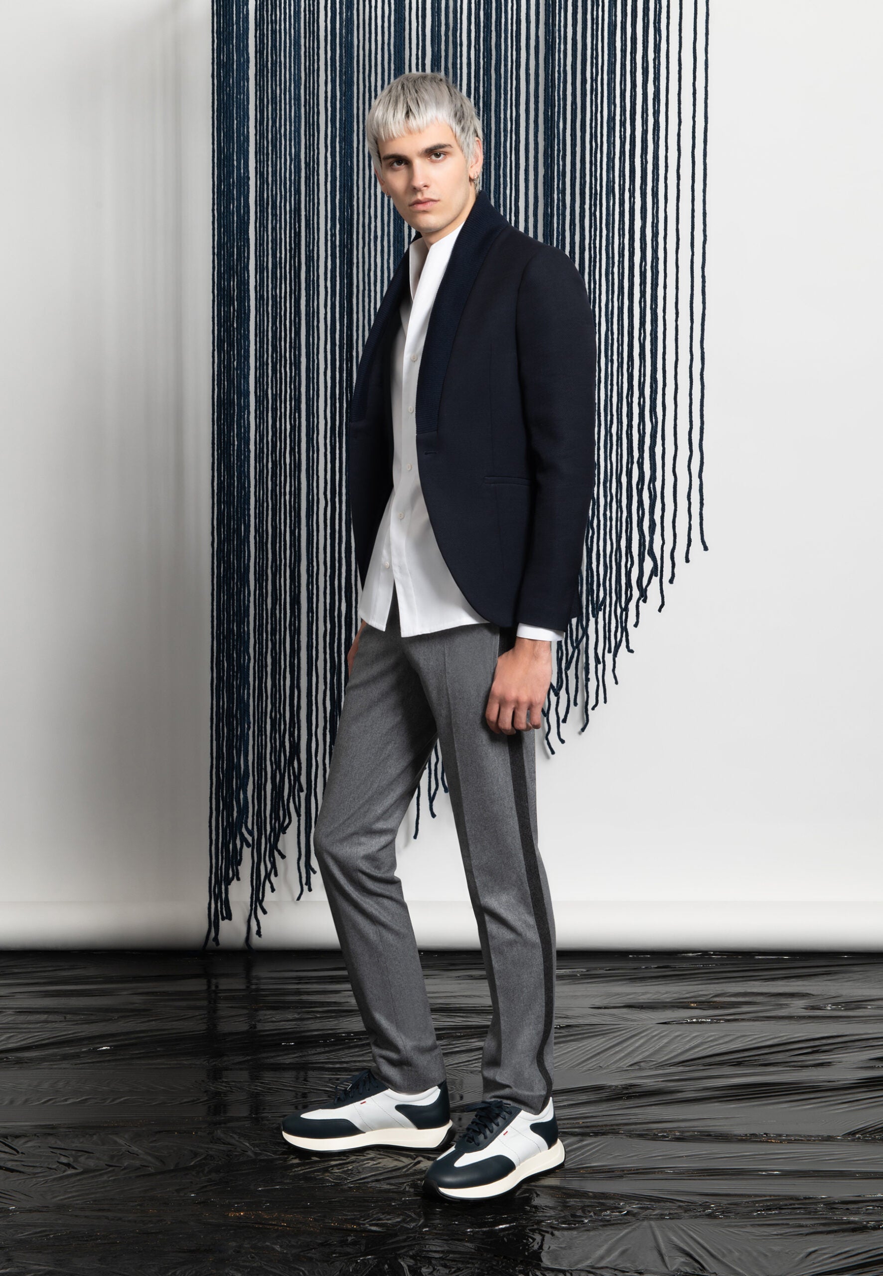 CHEMISE COL MONTANT BLANCHE – Image 5