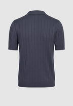 polo homme jersey de coton bleu gris