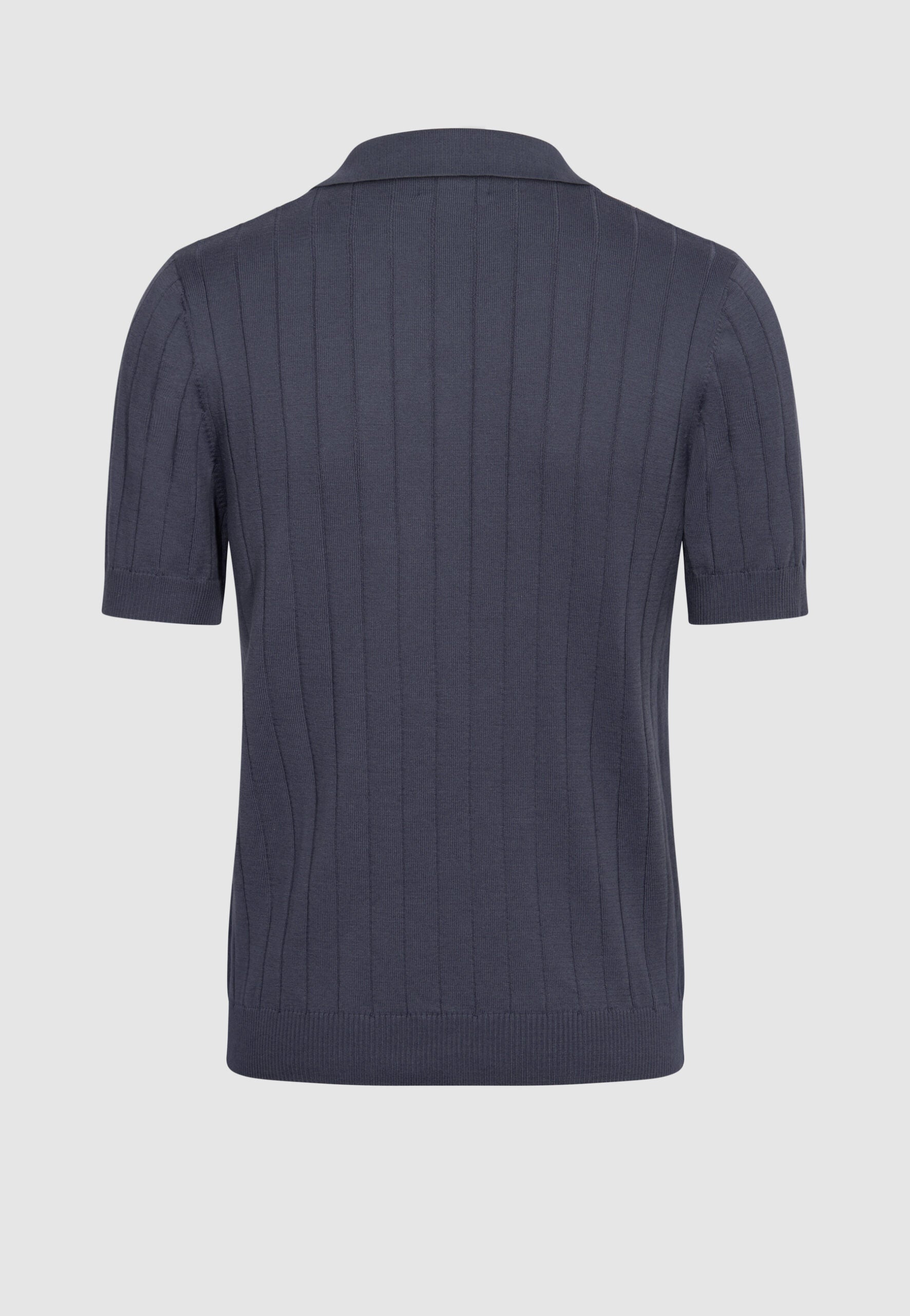 polo homme jersey de coton bleu gris