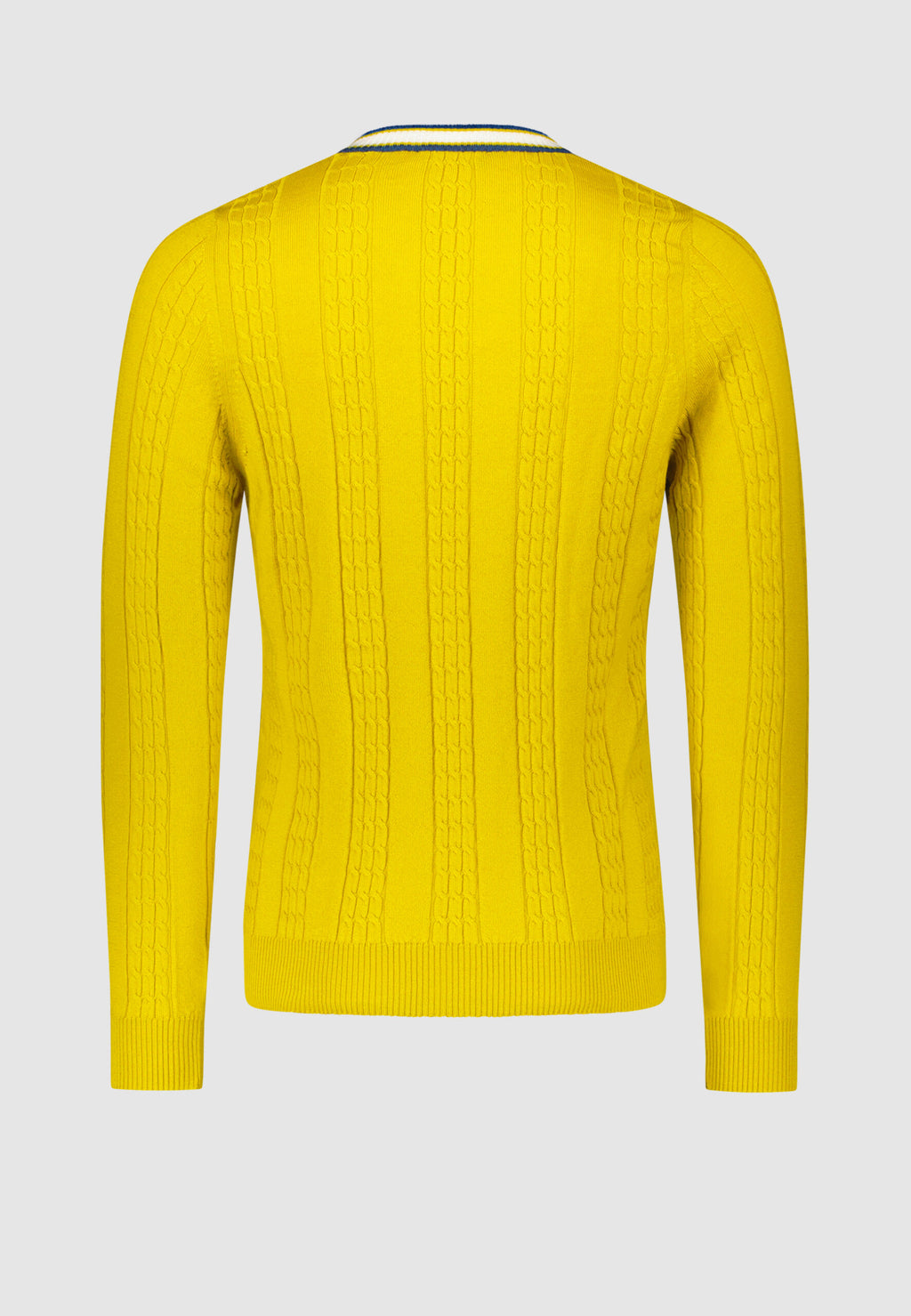 Pull torsadé jaune – Image 5