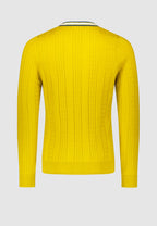 Pull torsadé jaune – Image 5