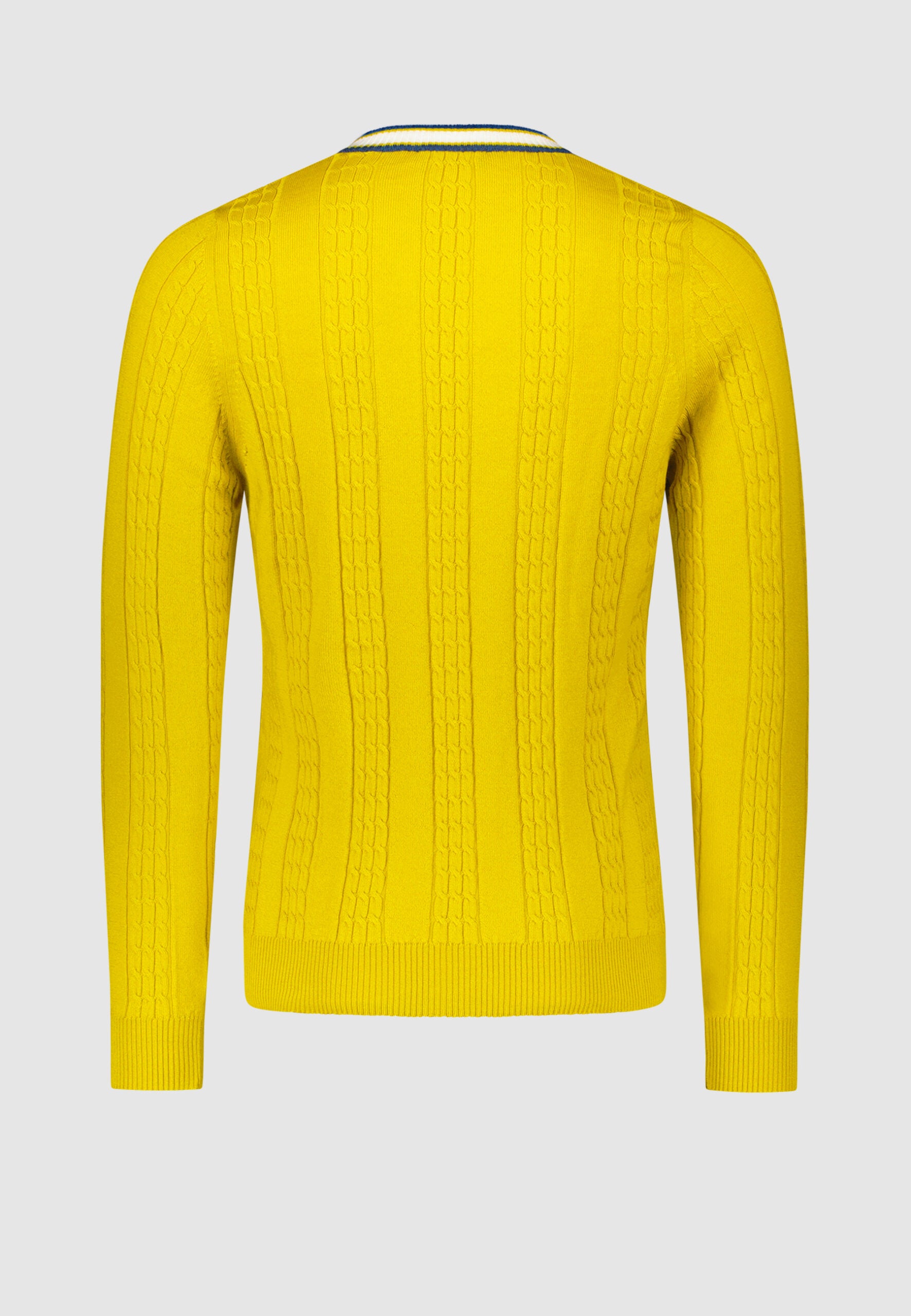 Pull torsadé jaune – Image 5