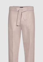 pantalon homme lin rose ceinture