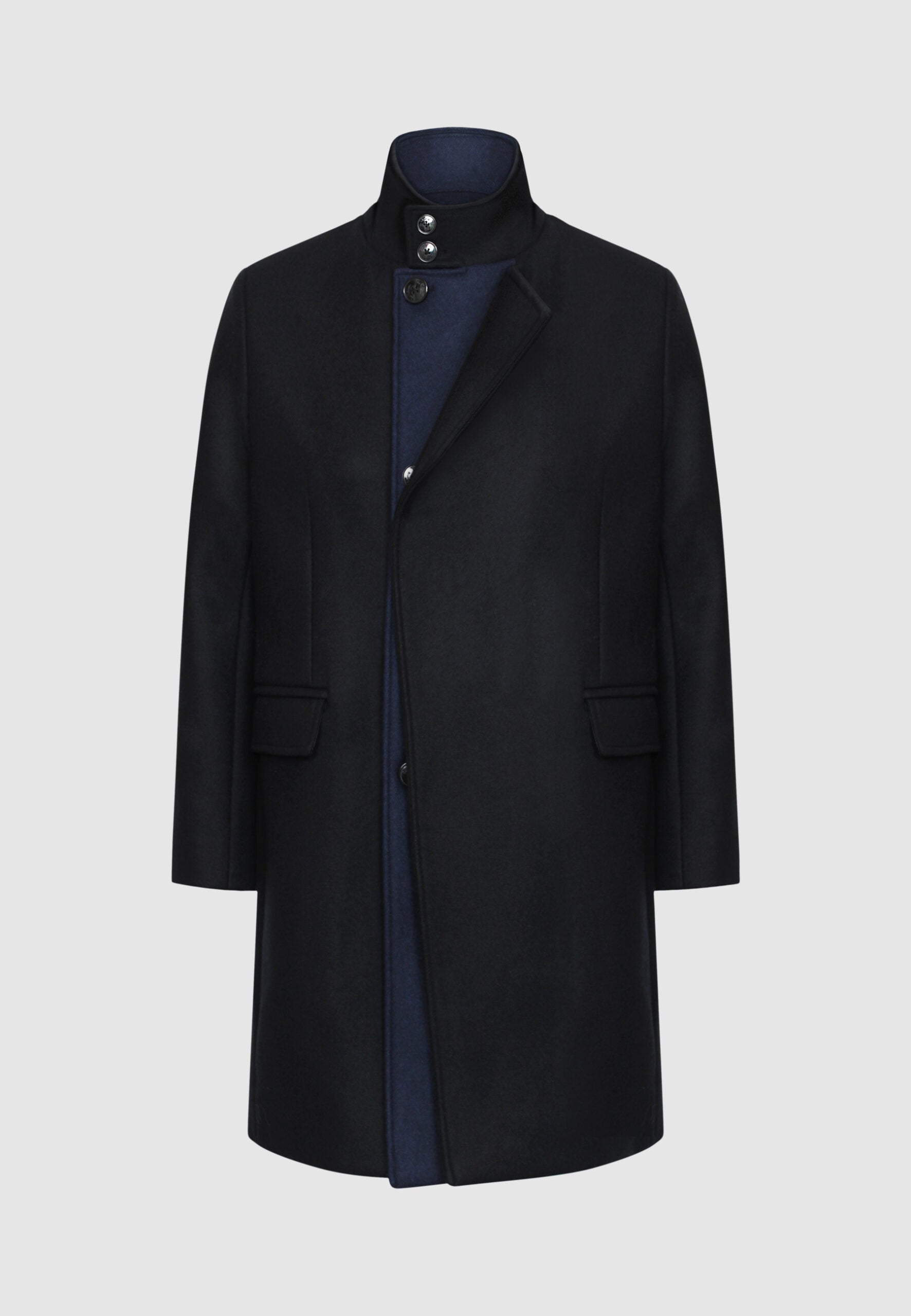 MANTEAU EDWARD BLEU & NOIR