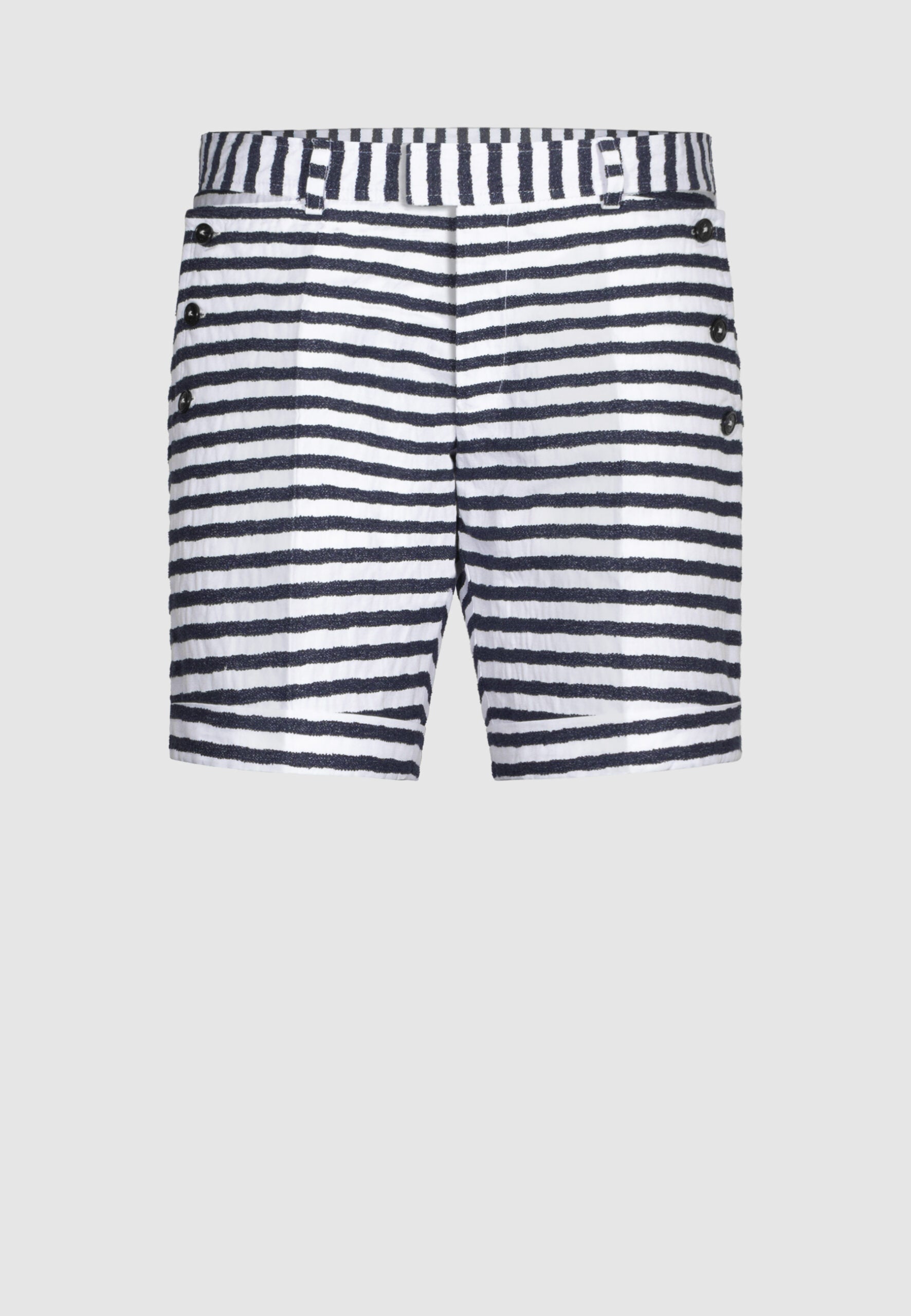 short a rayures avec poches boutons