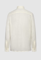 chemise homme coton ivoire transparente vue dos