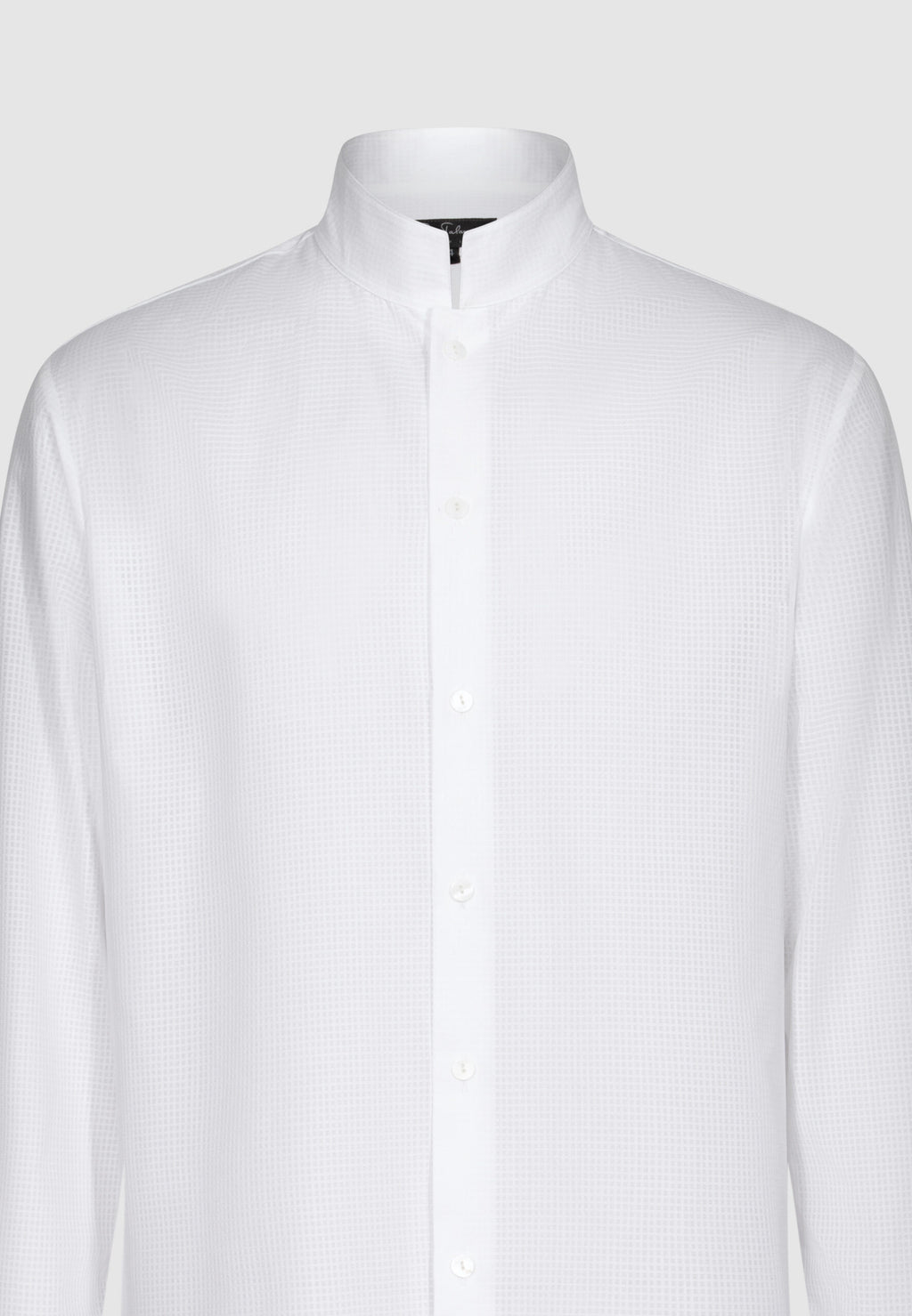 chemise homme coton blanc col mao