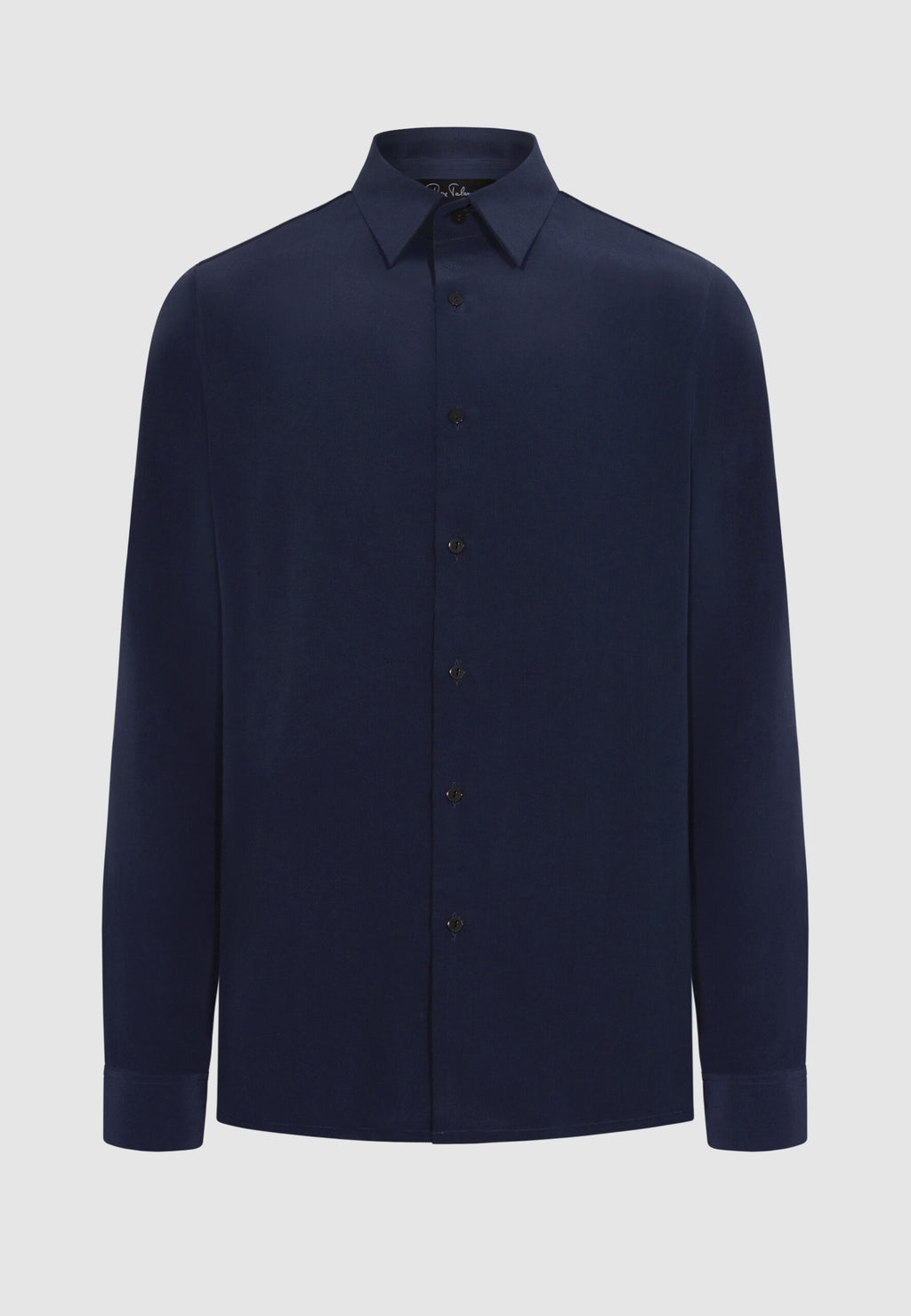 chemise homme soie bleue