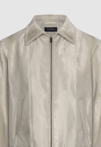 blouson homme beige effet texturé