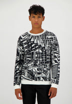 Pull Architecture noir et blanc