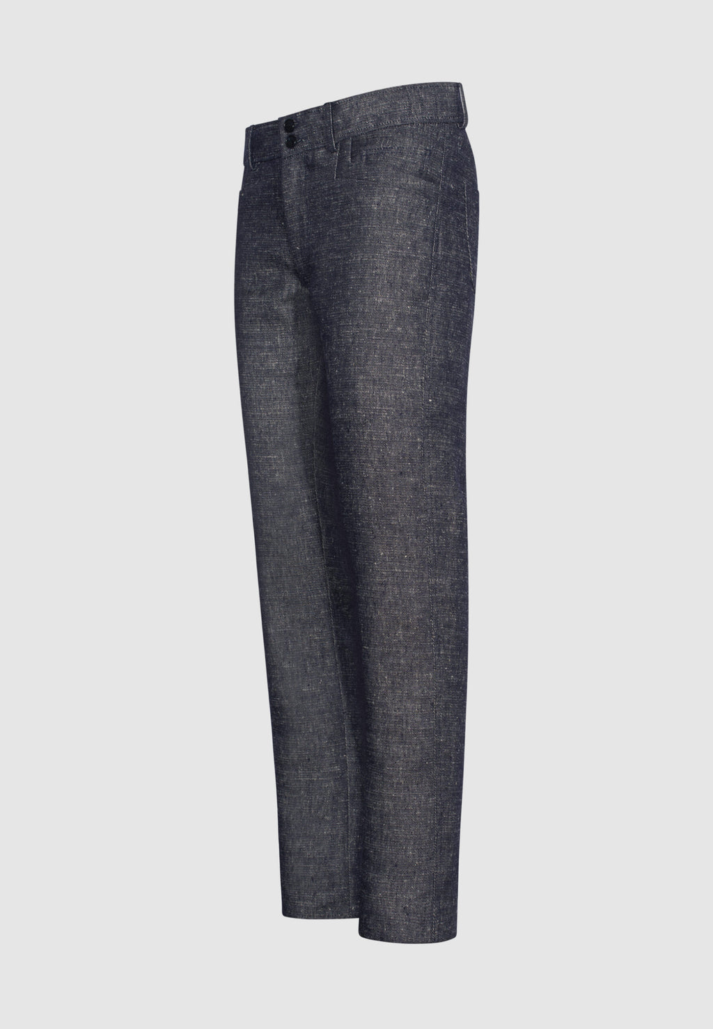 pantalon lin gris poches fantaisies