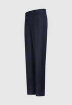 pantalon marine taille haute poches italienne
