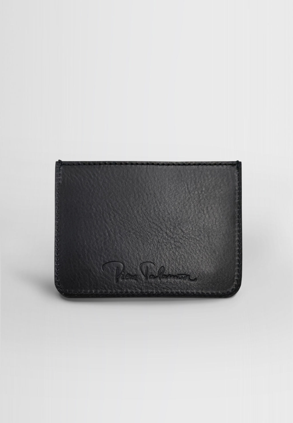 PORTE-CARTES CUIR BLEU – Image 2