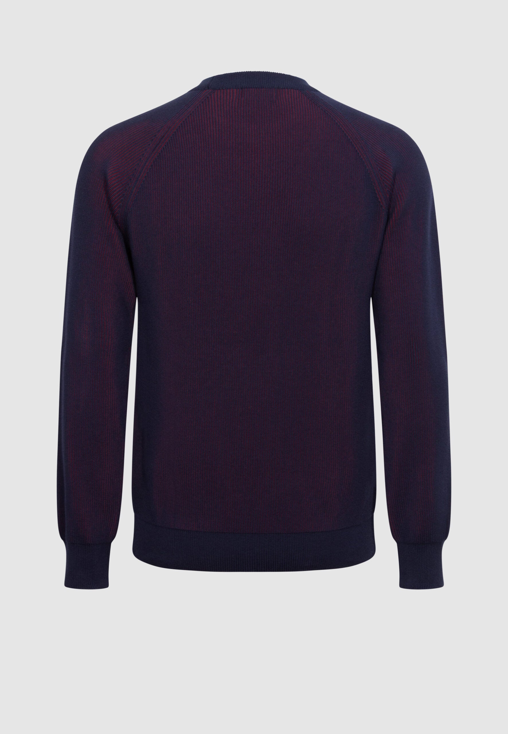 pull homme vanisé bleu et bordeaux coton