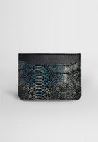 PORTE-CARTES CUIR BLEU