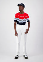 T-SHIRT JERSEY SUNRISE RED NAVY – Image 4