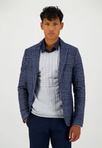Veste prince-de-galles bleu