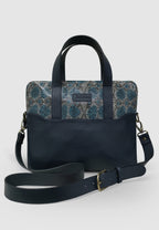 SACOCHE CUIR BLEU