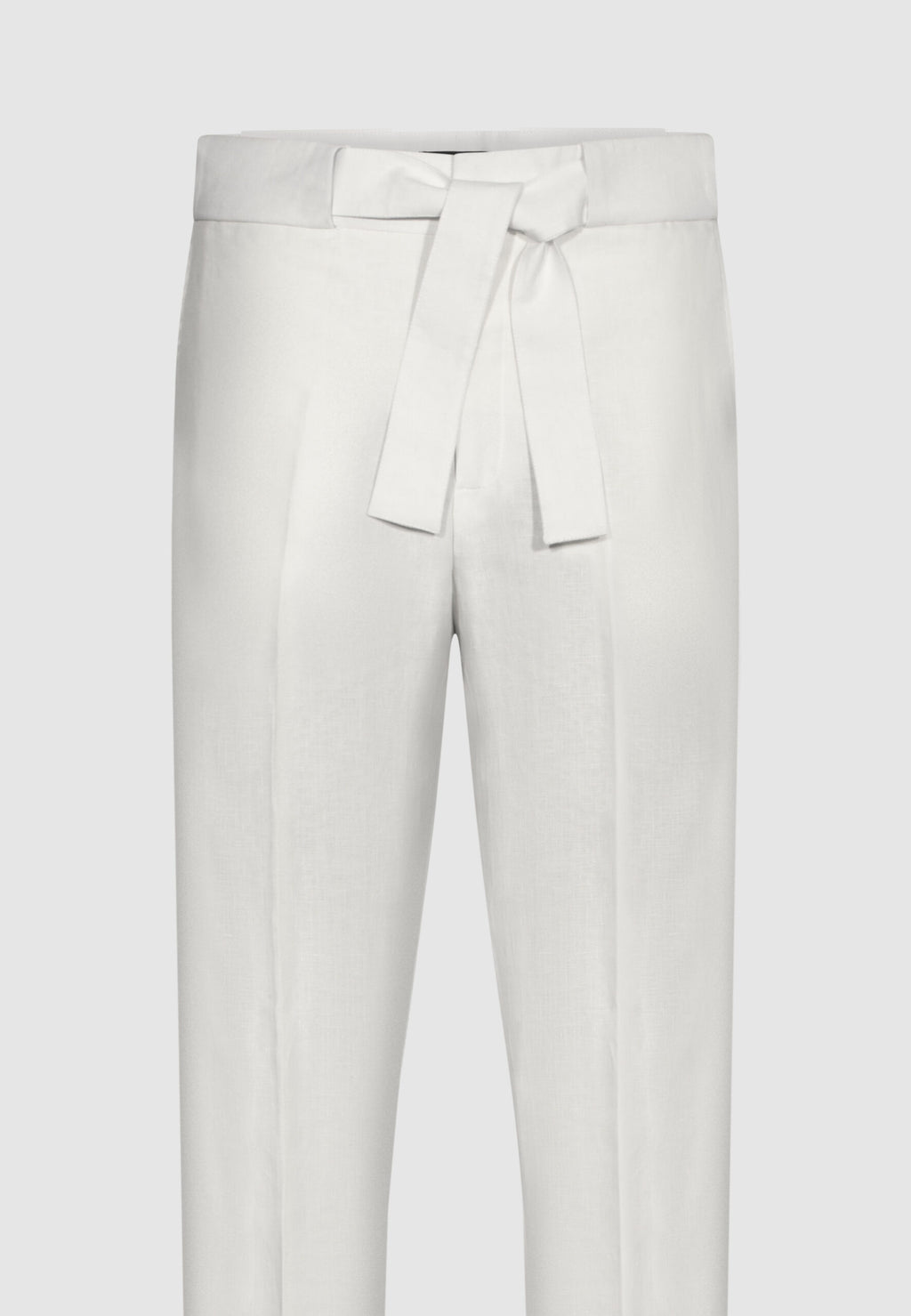 pantalon homme lin blanc ceinture