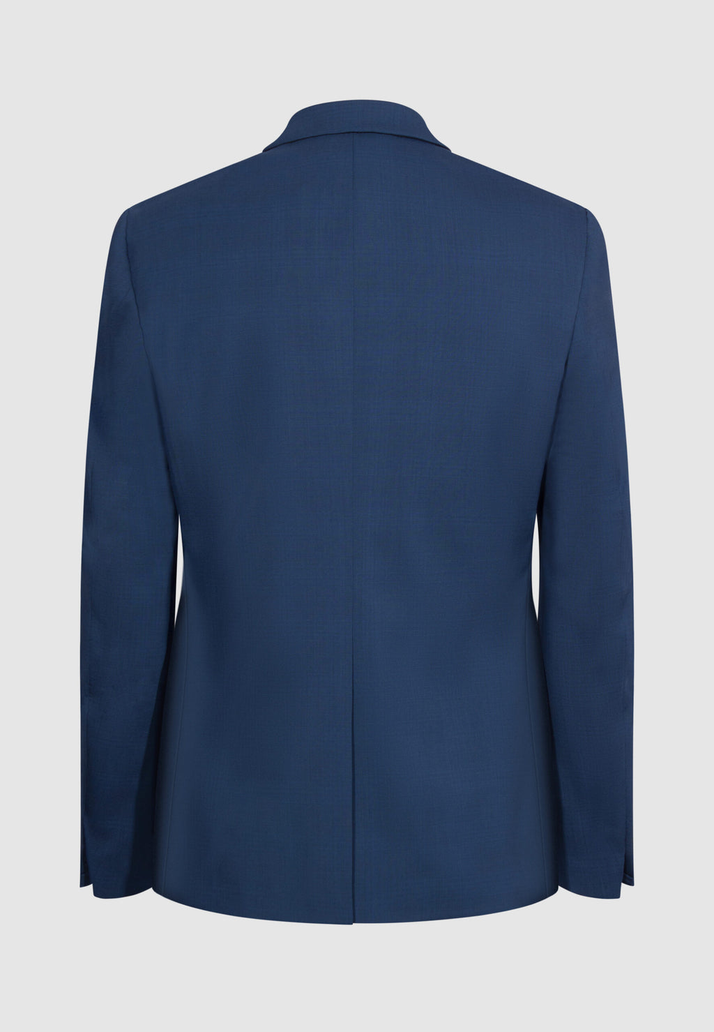 costume homme laine bleu col tailleur vue dos