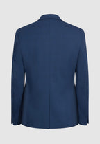 costume homme laine bleu col tailleur vue dos