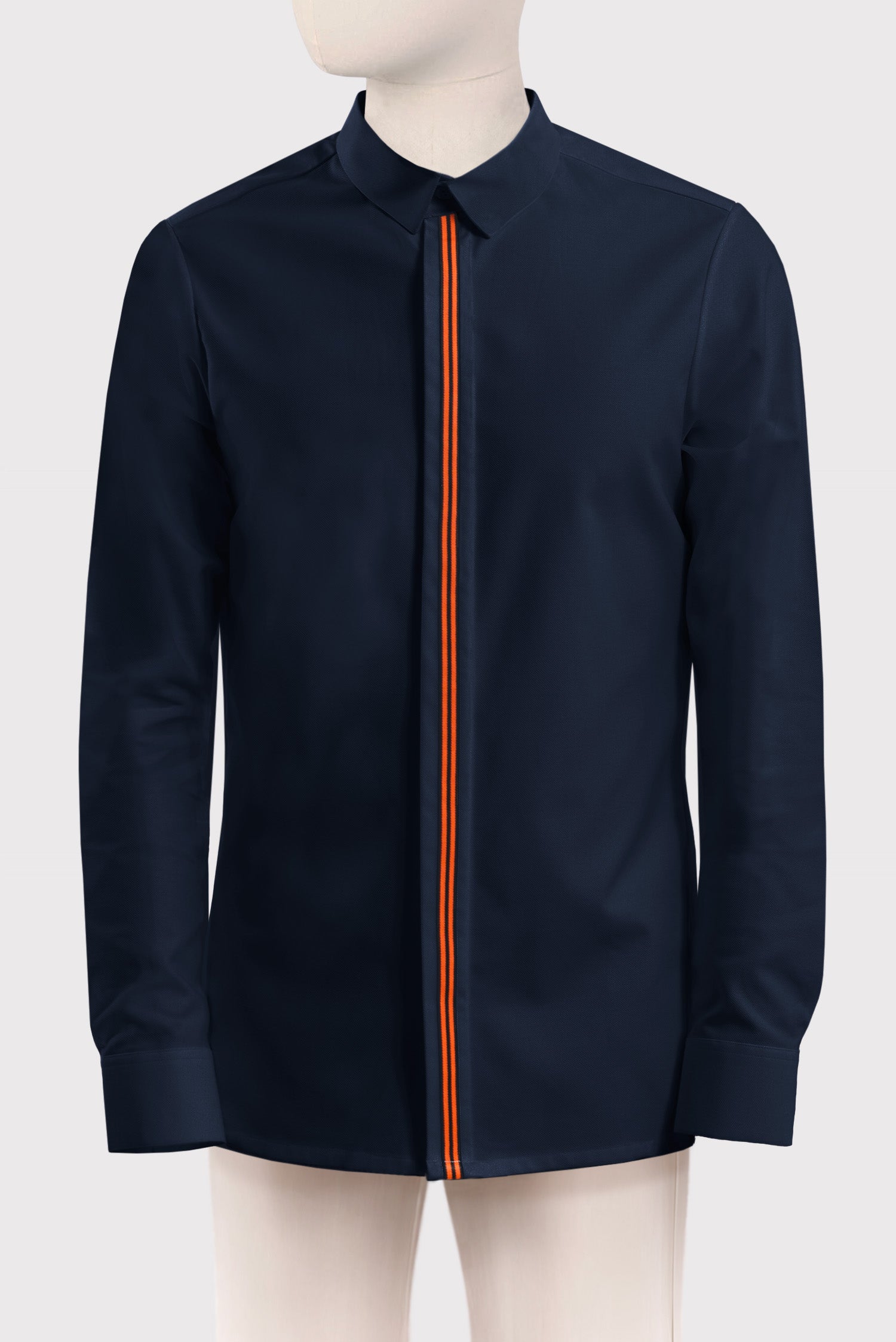 Chemise gorge galon